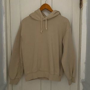 H&M Beige Hoodie — Small